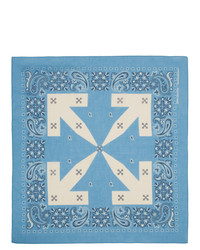 Bandana imprimé cachemire bleu clair