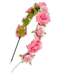Bandeau à fleurs rose