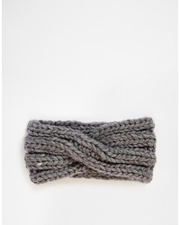 Bandeau en tricot gris Asos