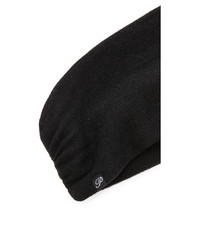 Bandeau en tricot noir Plush