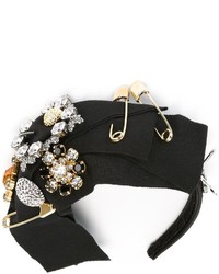 Bandeau orné noir Dolce & Gabbana