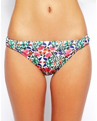 Bas de bikini à fleurs multicolore Asos