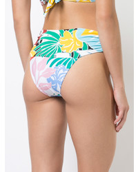 Bas de bikini à fleurs multicolore Patbo