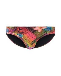 Bas de bikini à fleurs multicolore Freya