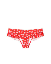 Bas de bikini à fleurs rouge Verdelimon