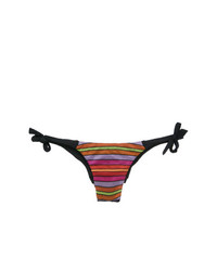 Bas de bikini à rayures horizontales multicolore Cecilia Prado
