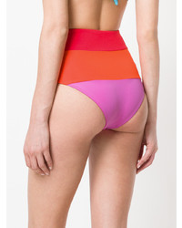 Bas de bikini à rayures horizontales multicolore Mara Hoffman