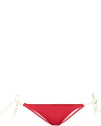 Bas de bikini à rayures horizontales rouge