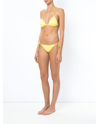 Bas de bikini en tricot jaune Cecilia Prado