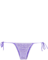 Bas de bikini en tricot violet clair Cecilia Prado