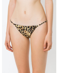 Bas de bikini imprimé léopard marron clair Sissa