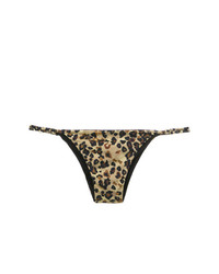 Bas de bikini imprimé léopard marron clair Sissa
