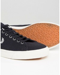 Baskets à chevrons bleu marine Fred Perry