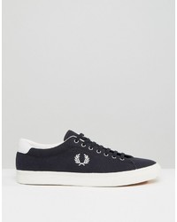 Baskets à chevrons bleu marine Fred Perry