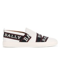 Baskets à enfiler blanches et noires Bally