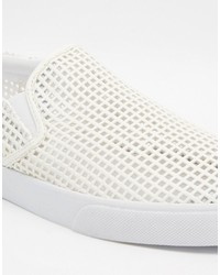 Baskets à enfiler blanches Asos