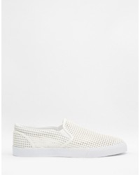 Baskets à enfiler blanches Asos