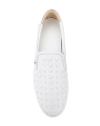 Baskets à enfiler blanches Jimmy Choo