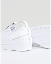 Baskets à enfiler blanches adidas