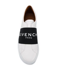 Baskets à enfiler en cuir blanches et noires Givenchy