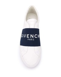 Baskets à enfiler en cuir imprimées blanches Givenchy