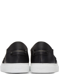 Baskets à enfiler en cuir imprimées noires Givenchy