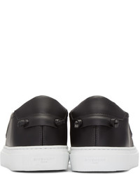 Baskets à enfiler en cuir noires Givenchy