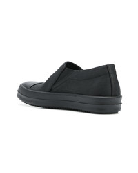 Baskets à enfiler en cuir noires Rick Owens DRKSHDW