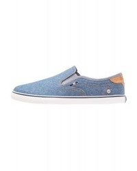 Baskets à enfiler en denim bleu clair Wrangler