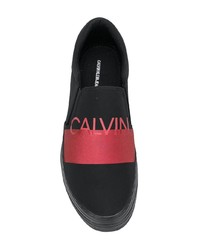 Baskets à enfiler noires Calvin Klein Jeans