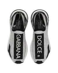 Baskets à enfiler ornées blanches Dolce & Gabbana