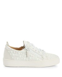 Baskets basses à clous blanches Giuseppe Zanotti