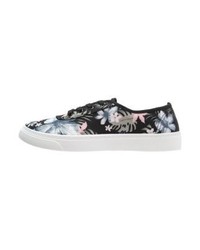 Baskets basses à fleurs noires Anna Field