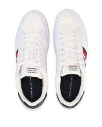 Baskets basses à rayures horizontales blanches Tommy Hilfiger
