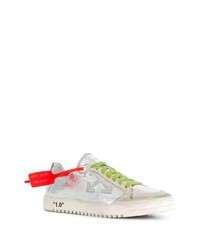 Baskets basses argentées Off-White