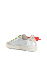 Baskets basses argentées Off-White