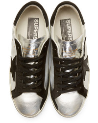 Baskets basses argentées Golden Goose Deluxe Brand