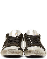 Baskets basses argentées Golden Goose Deluxe Brand