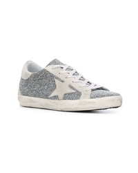 Baskets basses argentées Golden Goose Deluxe Brand