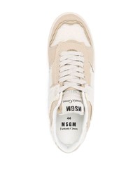 Baskets basses beiges MSGM