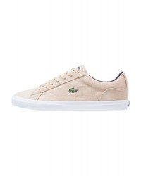 Baskets basses beiges Lacoste