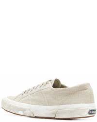 Baskets basses beiges Superga