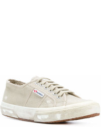 Baskets basses beiges Superga