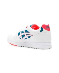 Baskets basses blanc et bleu Asics