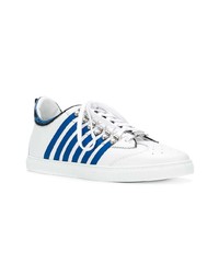 Baskets basses blanc et bleu DSQUARED2