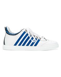 Baskets basses blanc et bleu DSQUARED2