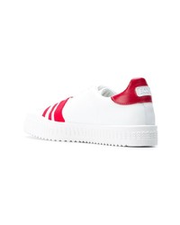 Baskets basses blanc et rouge Gcds