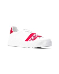 Baskets basses blanc et rouge Gcds