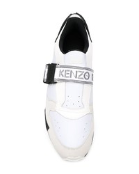 Baskets basses blanches et noires Kenzo