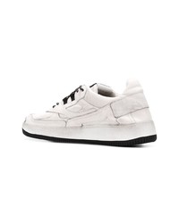 Baskets basses blanches et noires Premiata